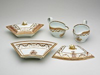 Two Sauceboats and Two Covered Tureens from the "Washington Memorial Service"