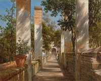 Pergola with Oranges by Thomas Fearnley