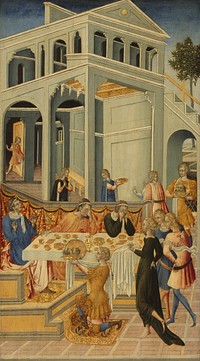 The Head of Saint John the Baptist Brought before Herod by Giovanni di Paolo