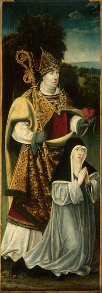 Saint Augustine and an Augustinian Canoness by Northern Netherlandish School