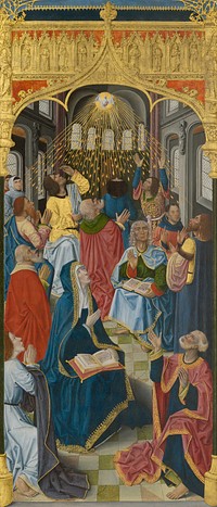 Panels from the High Altar of the Charterhouse of Saint-Honoré, Thuison-les-Abbeville: Pentecost by French School