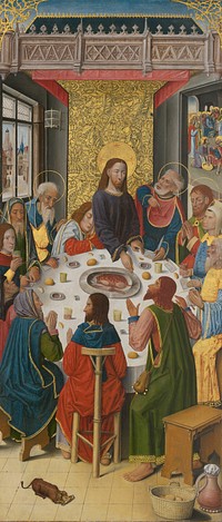 Panels from the High Altar of the Charterhouse of Saint-Honoré, Thuison-les-Abbeville: The Last Supper by French School