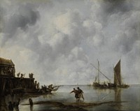 Fishing Boats in a Calm by Jan van de Cappelle