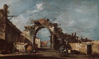 Ruined Archway by Francesco Guardi