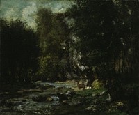 The Brook of Les Puits-Noir by Gustave Courbet