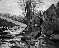 Mill of Pont Maupuit by Jean Baptiste Armand Guillaumin