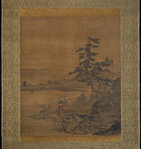 Spring View from a Thatched Pavilion on the Lakeshore by School of Sesshu