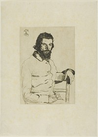 Portrait of Meryon by Félix Henri Bracquemond