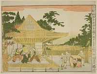 Act VI (Rokudanme), from the series "Perspective Pictures of the Storehouse of Loyal Retainers (Uki-e kanadehon Chushingura)" by Kitao Masayoshi (Kuwagata Keisai)