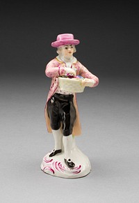 Figure of a Man with Grapes by Limbach Porcelain Factory