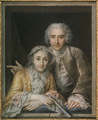 Portrait of Philippe Coypel and His Wife by Charles-Antoine Coypel