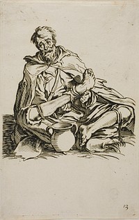 The Sickly One, plate thirteen from The Beggars by Jacques Callot