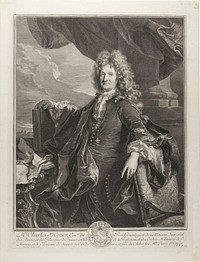 Charles d'Hozier, King's Genealogist by Gérard Edelinck