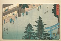 Mishima—No. 12, from the series "Fifty-three Stations of the Tokaido (Tokaido gojusan tsugi)," also known as the Reisho Tokaido by Utagawa Hiroshige