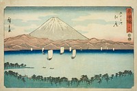 Ejiri—No. 19, from the series "Fifty-three Stations of the Tokaido (Tokaido gojusan tsugi)," also known as the Reisho Tokaido by Utagawa Hiroshige