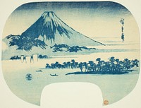 Mount Fuji Rising beyond Miho Beach by Utagawa Hiroshige