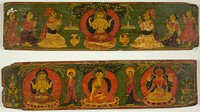 One of a Pair of Manuscript Covers from the Perfection of Wisdom Sutra (Ashtasahasrika Prajnaparamita Sutra)