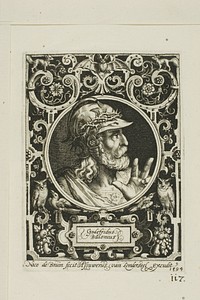 Godfrey of Bouillon, plate nine from The Nine Worthies by Nicolaes de Bruyn