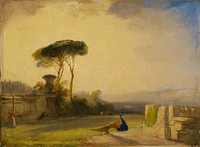 View on the Grounds of a Villa near Florence by Richard Parkes Bonington