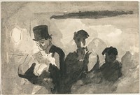 Third Class Carriage by Honoré-Victorin Daumier