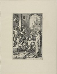 The Crowning with Thorns, plate seven from The Passion of Christ by Hendrick Goltzius