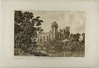 Part of Warwick Castel from the Southeast, plate 4 by Paul Sandby