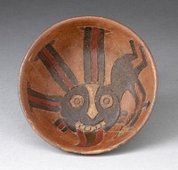 Bowl with Anthropomorphic Figure by Paracas