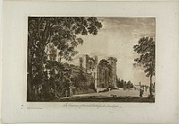 The Entrance of Warwick Castel from the Lower Court, plate 2 by Paul Sandby