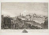 Exterior View of the Italian Gate of the Ramparts of the Town of Dresden by Bernardo Bellotto
