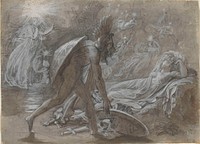 Fingal Mourning Over the Body of Malvina, from Ossian's Berrathon by Anne-Louis Girodet de Roussy-Trioson