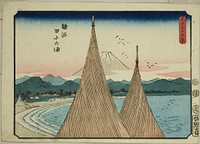 Tago Bay in Suruga Province (Suruga Tago-no-ura), from the series "Thirty-six Views of Mount Fuji (Fuji sanjurokkei)" by Utagawa Hiroshige