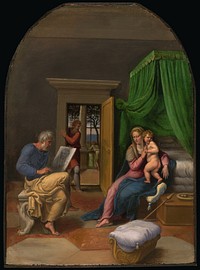 Saint Luke Drawing the Virgin and Christ Child by Girolamo da Carpi