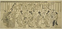 A Parade of Courtesans by Hishikawa Moronobu