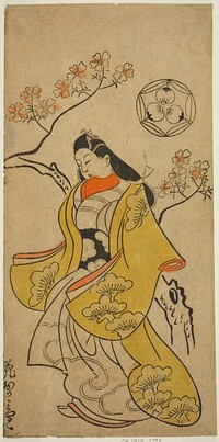 The Actor Hanaoka Miyako by Torii Kiyonobu I