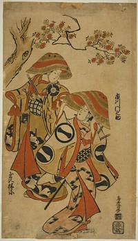 The Actors Ichikawa Monnosuke I and Tamazawa Rinya by Torii Kiyomasu I