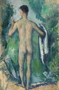 Standing Bather, Seen from the Back by Paul Cezanne