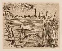 The River in the Plain, plate 4 from Le Fleuve by Édouard Manet