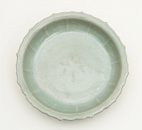 Foliate and Lobed Dish with Floral Sprays