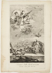 Saint Thecla Praying for the End of the Plague in the City of Este by Lorenzo Tiepolo