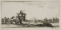 Plate Six from Drawings of Several Movements by Soldiers by Stefano della Bella