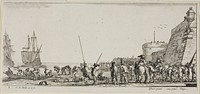 Plate Two from Various Embarkments by Stefano della Bella