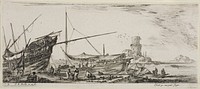 Plate Six from Various Embarkments by Stefano della Bella