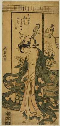 Young Woman Dressing by Yamamoto Yoshinobu