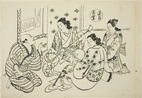The Waka Murasaki Chapter from "The Tale of Genji" (Genji Waka Murasaki), from a series of Genji parodies by Okumura Masanobu