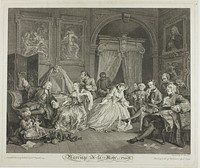 Plate Four, from Marriage à la Mode by Simon Francis Ravenet (Engraver)