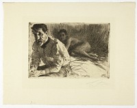 Augustus Saint Gaudens II (Saint Gaudens and His Model) by Anders Zorn