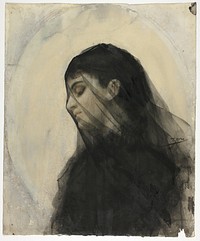 Head of a Veiled Woman by Anders Zorn