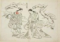 Sleeve-Letter Takasago (Sodefumi Takasago), no. 2 from a series of 12 prints depicting parodies of plays by Okumura Masanobu