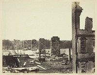 Ruins of Petersburg and Richard Raidroad Bridge by Alexander Gardner