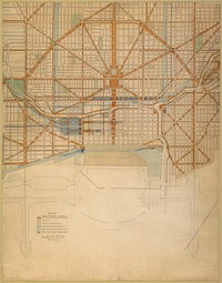 Plan of the Center of the City, the 1909 Plan of Chicago by Daniel Hudson Burnham (Architect)